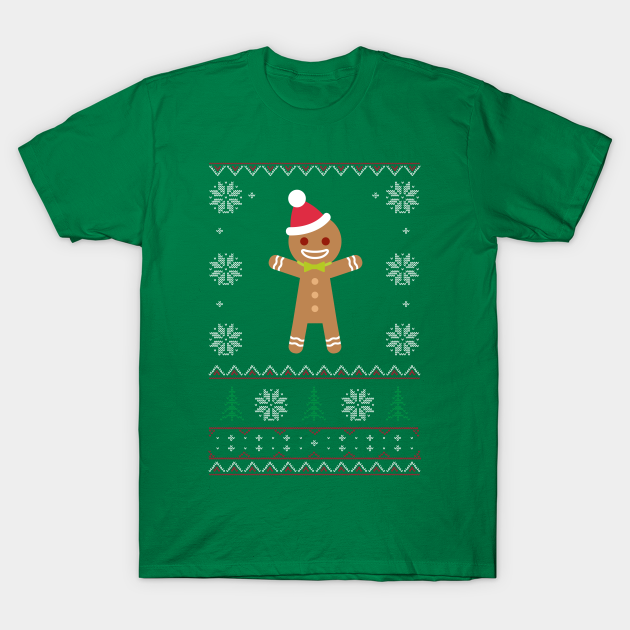 Gingerbread Man Ugly Sweater Christmas Gingerbread Man T Shirt